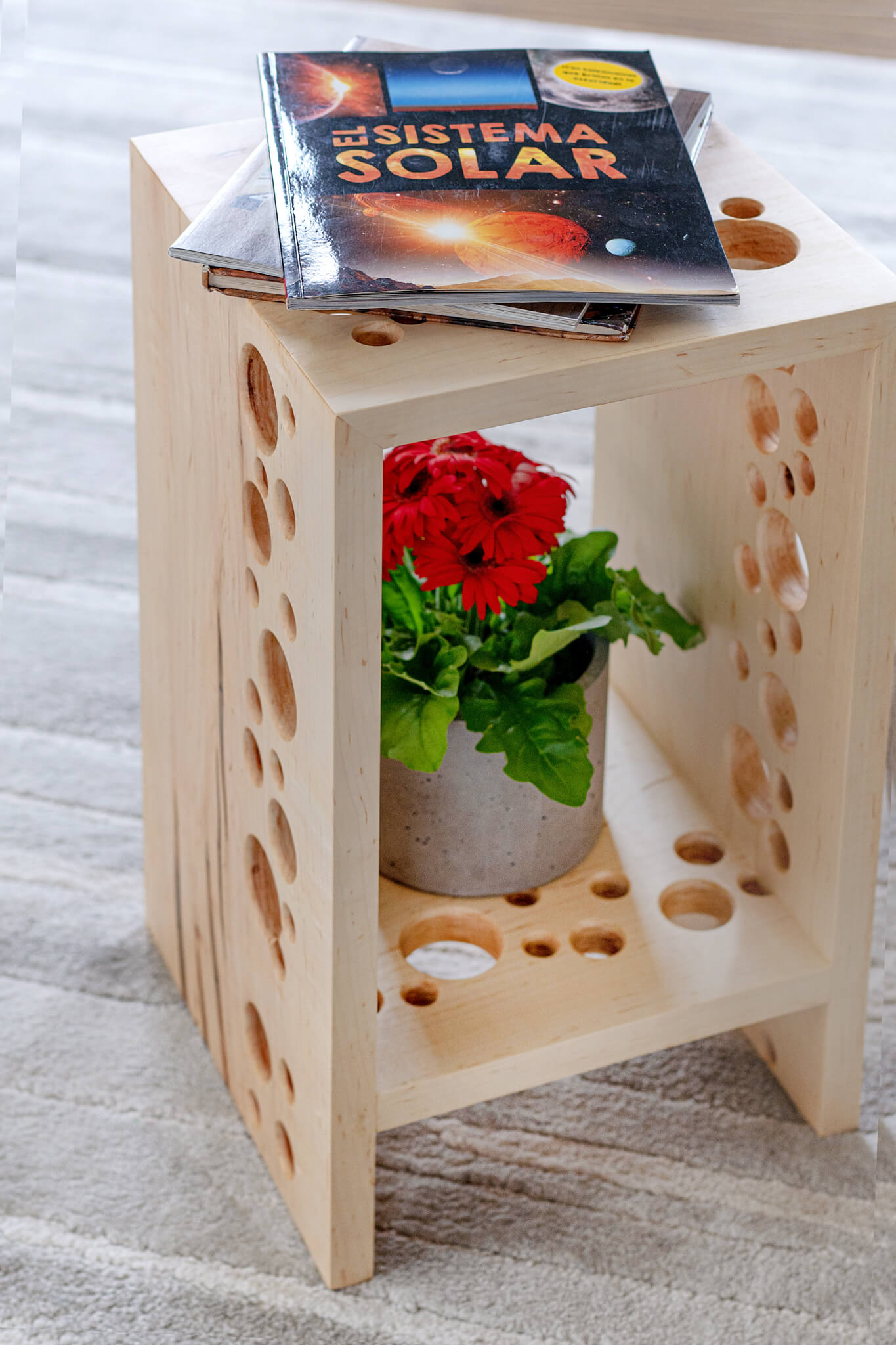 Side table - “Cheese Brick” - Woodcookshop