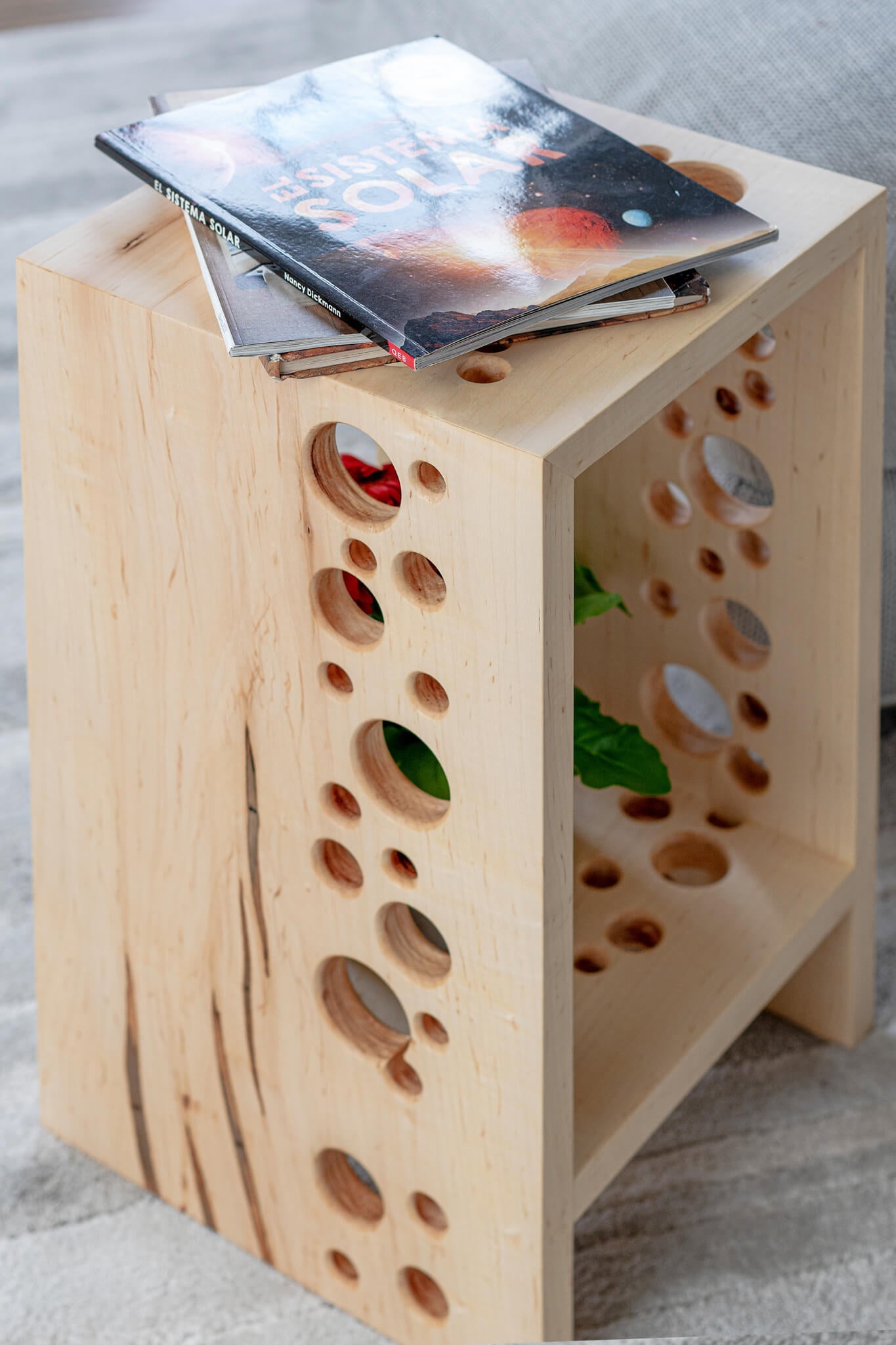 Side table - “Cheese Brick” - Woodcookshop