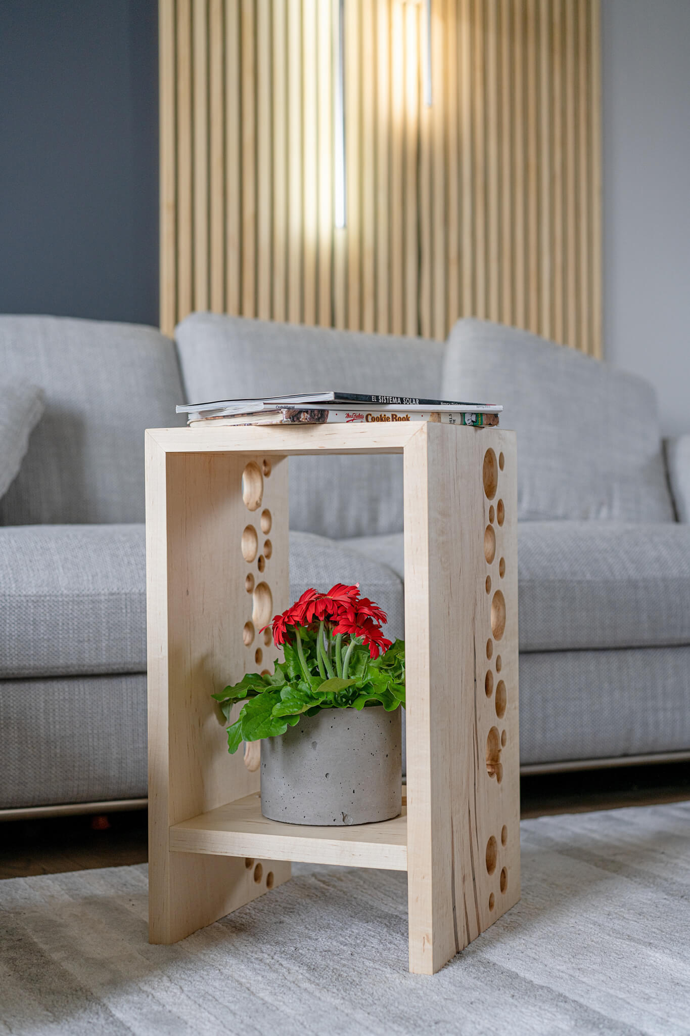 Side table - “Cheese Brick” - Woodcookshop