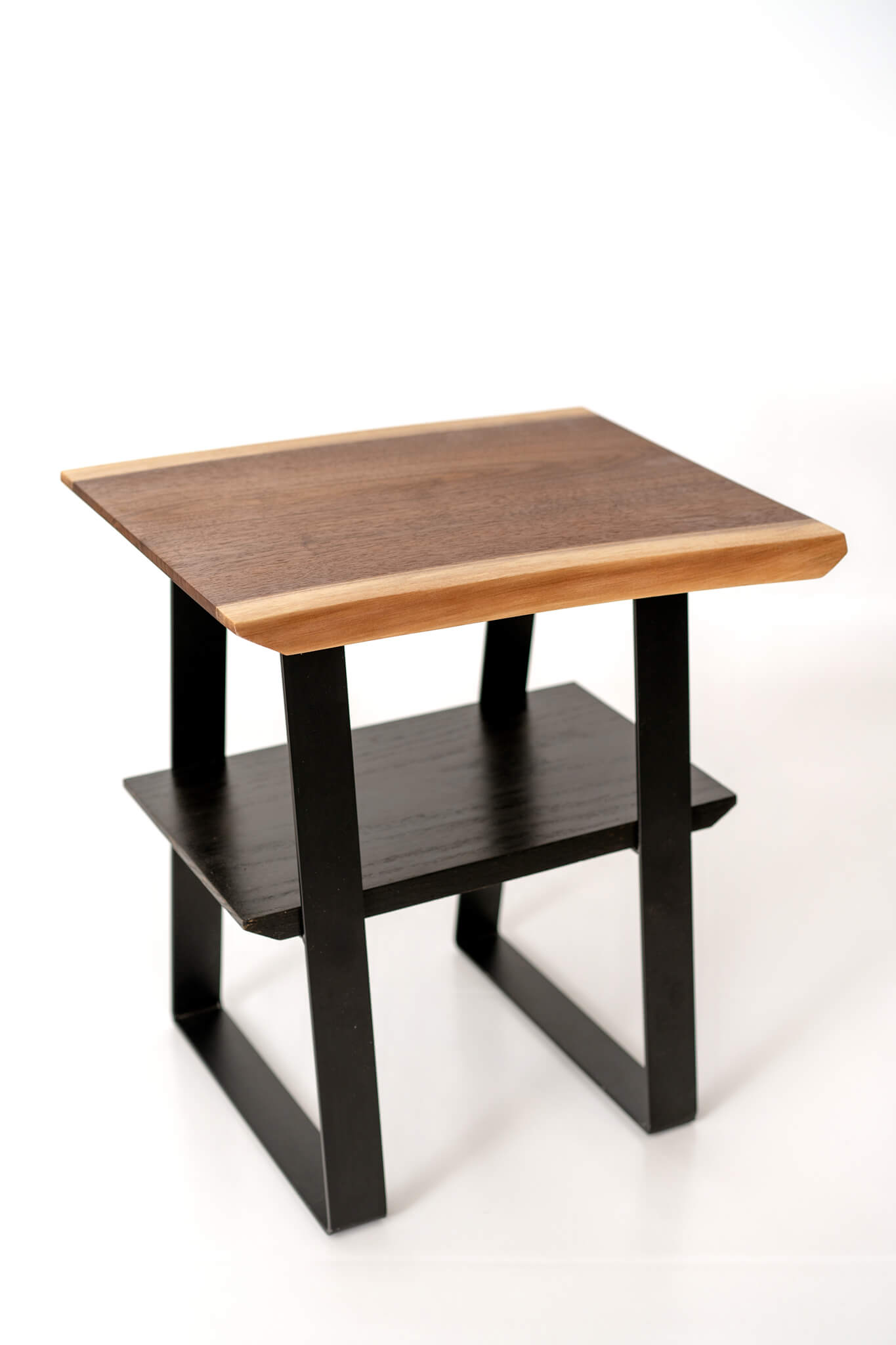 Side Table - “Live edge Chocolate” - Woodcookshop